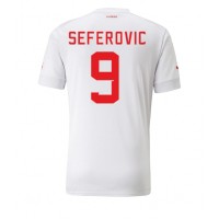 Maglie da calcio Svizzera Haris Seferovic #9 Seconda Maglia Mondiali 2022 Manica Corta